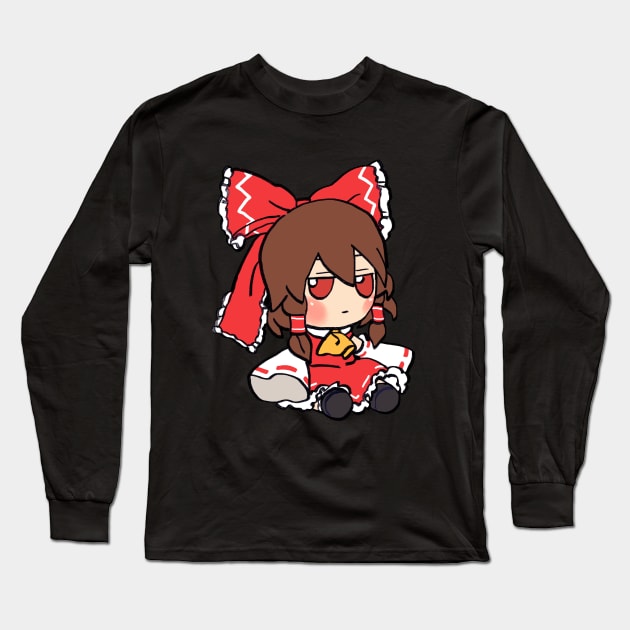 Mudwizard draws another reimu hakurei fumo plush / touhou memes Long Sleeve T-Shirt by mudwizard